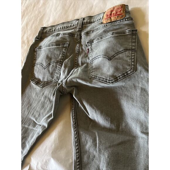 Levi's 502 jeans size 31x28 men slim fit Gray Light wash Cotton denim Y2K Levis - Picture 12 of 12